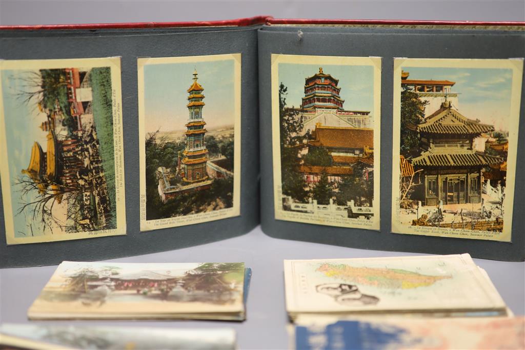 China, Japan and S.E Asia, early 20th century - an album of postcards, including views of the Imperial Summer Palace, and loose postcar